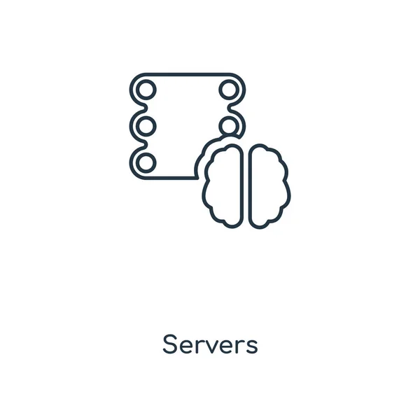 Иконка Сервера Стиле Модного Дизайна Иконка Сервера Выделена Белом Фоне — стоковый вектор