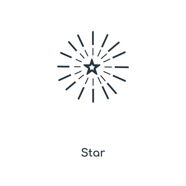 Ikona Hvězdičky Módní Design Stylu Ikona Hvězdičky Izolovaných Bílém Pozadí — Stockový vektor