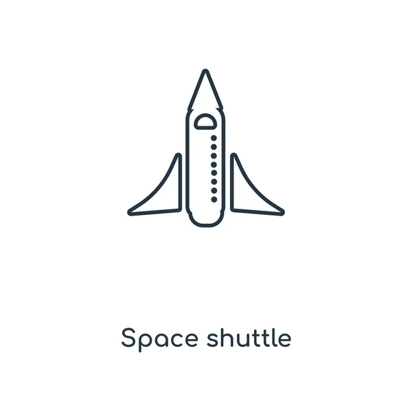 Űrrepülőgép Ikon Trendi Design Stílusban Űrrepülőgép Ikon Elszigetelt Fehér Background — Stock Vector