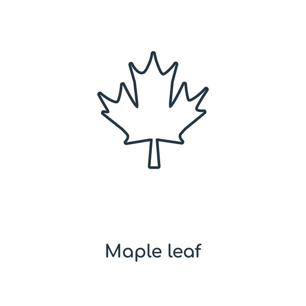 Maple Leaf Ikona Módní Design Stylu Maple Leaf Ikona Izolovaných — Stockový vektor