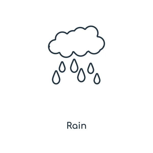 Значок Дощу Модному Стилі Дизайну Іконка Дощу Ізольована Білому Тлі — стоковий вектор