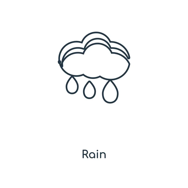 Икона Дождя Модном Стиле Дизайна Иконка Дождя Выделена Белом Фоне — стоковый вектор