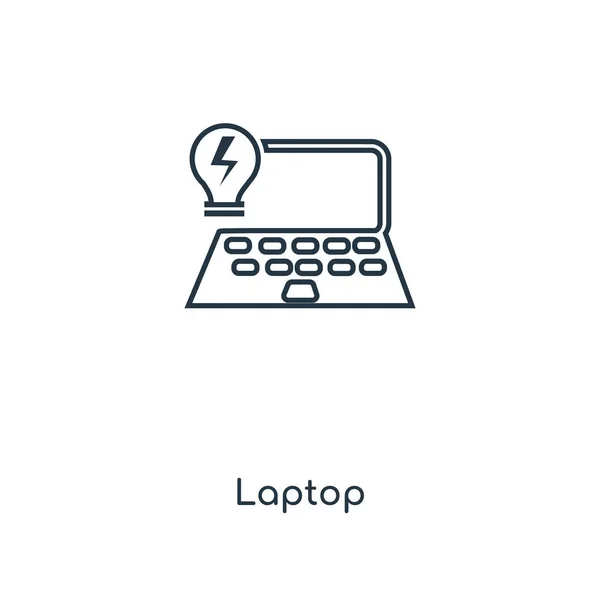 Laptop Icon Trendy Design Style Laptop Icon Isolated White Background — Stock Vector