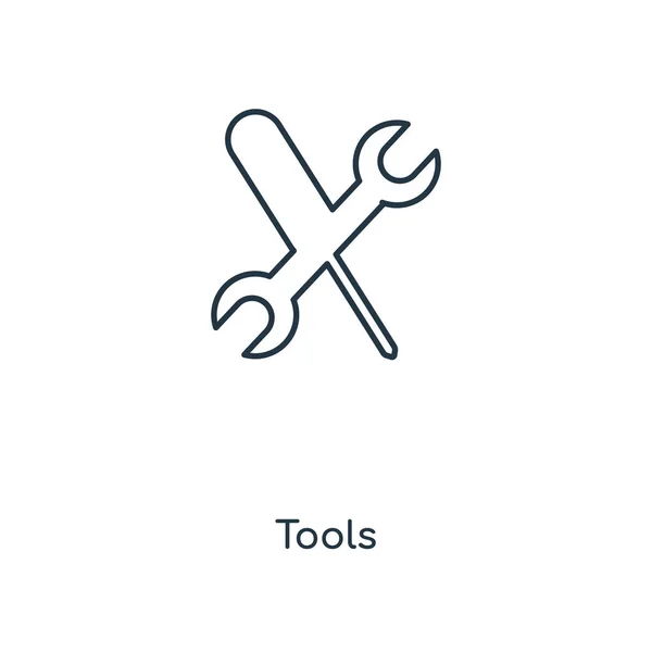 Werkzeug Ikone Trendigen Design Stil Werkzeuge Symbol Isoliert Auf Weißem — Stockvektor