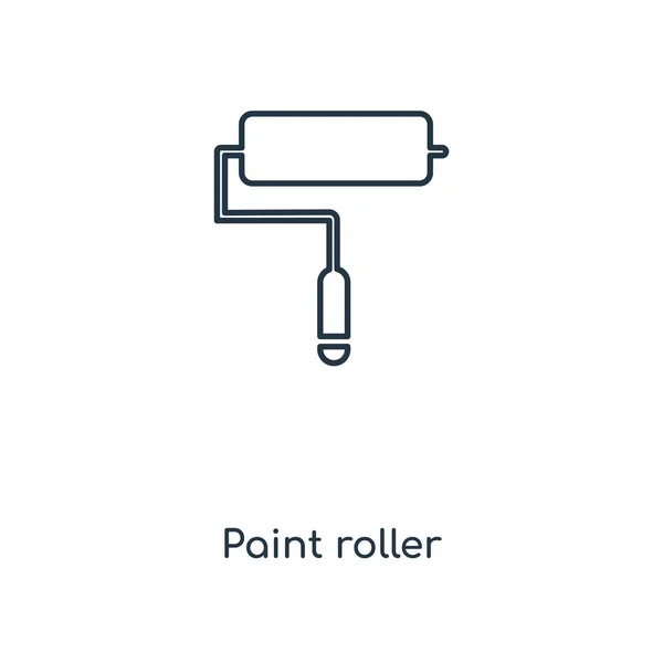 Paint Roller Ikonen Trendig Designstil Paint Roller Ikonen Isolerad Vit — Stock vektor