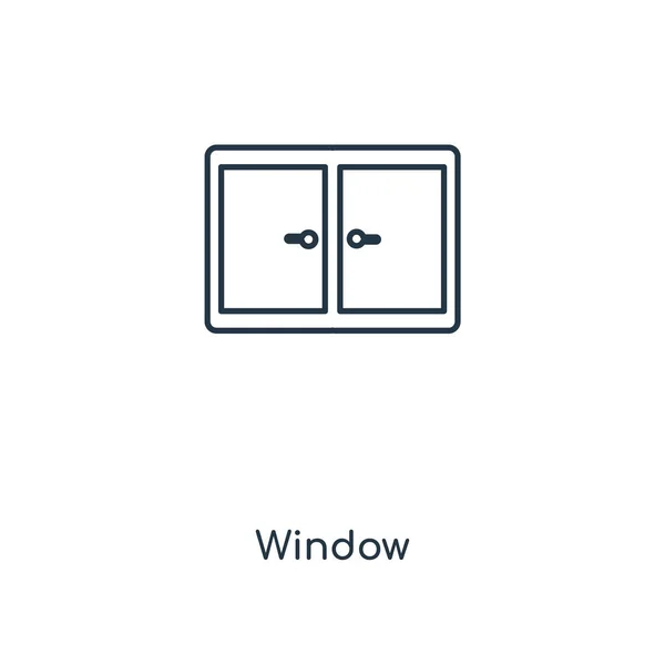 Значок Вікна Стилі Модного Дизайну Піктограма Вікна Ізольована Білому Тлі — стоковий вектор