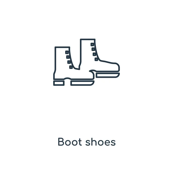 Ícone Sapatos Inicialização Estilo Design Moderno Ícone Sapatos Inicialização Isolado — Vetor de Stock