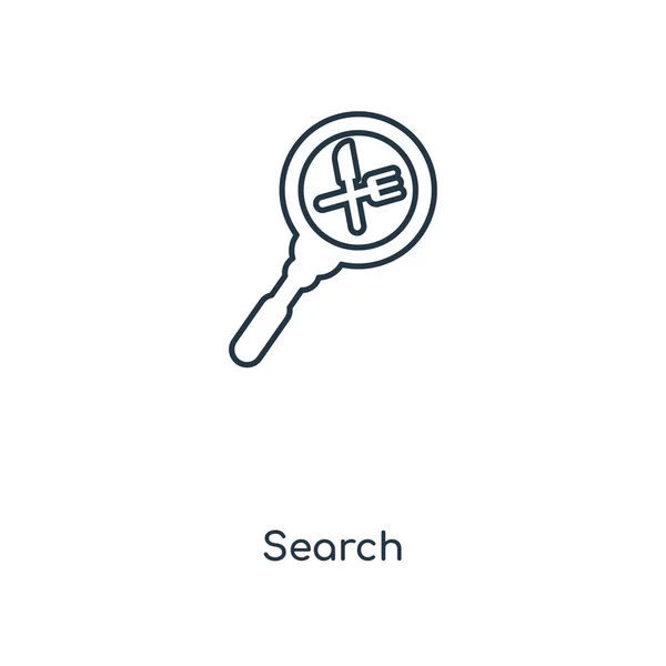 Εικονίδιο Αναζήτησης Στην Μοντέρνα Στυλ Σχεδιασμού Εικονίδιο Αναζήτησης Που Απομονώνονται — Διανυσματικό Αρχείο