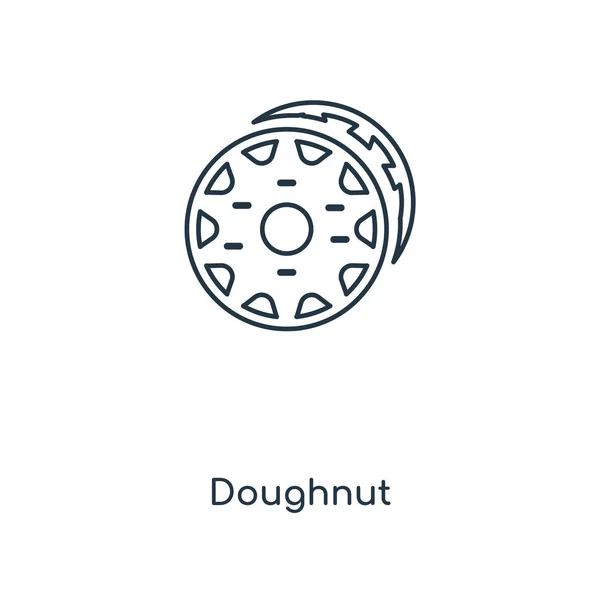 Doughnut Icon Trendy Design Style Doughnut Icon Isolated White Background — Stock Vector