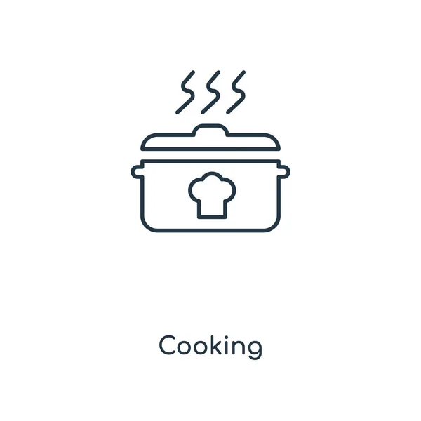 Koken Pictogram Trendy Stijl Koken Pictogram Geïsoleerd Een Witte Achtergrond — Stockvector