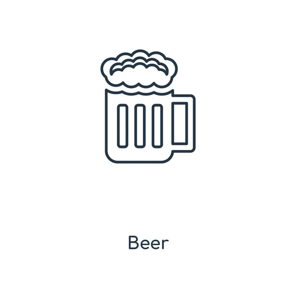 Beer Icon Trendy Design Style Beer Icon Isolated White Background — Stock Vector