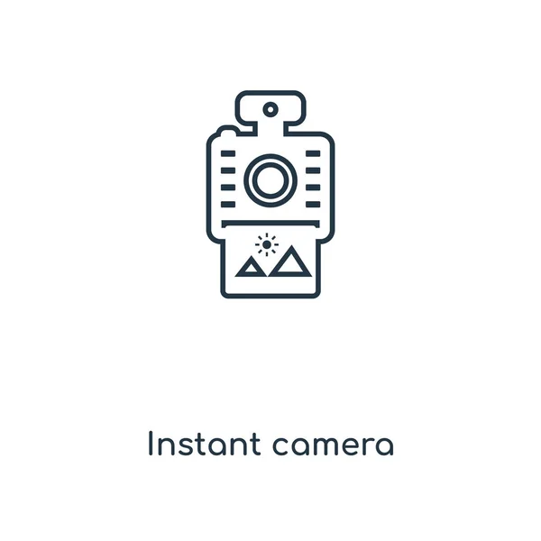 Sofortkamera Ikone Trendigen Design Stil Instant Kamera Symbol Isoliert Auf — Stockvektor