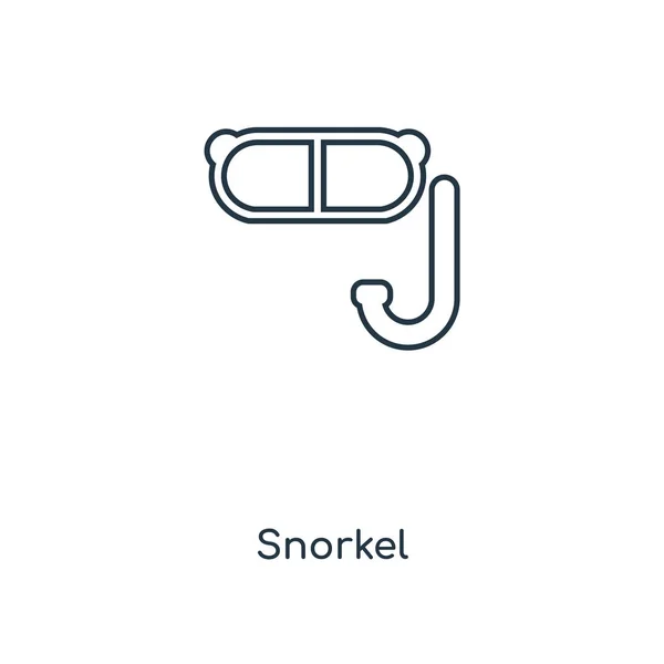 Icono Snorkel Estilo Diseño Moda Icono Snorkel Aislado Sobre Fondo — Vector de stock