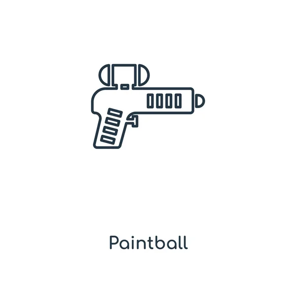 Ícone Paintball Estilo Design Moderno Ícone Paintball Isolado Fundo Branco — Vetor de Stock
