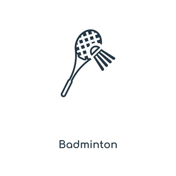 Ícone Badminton Estilo Design Moderno Ícone Badminton Isolado Fundo Branco —  Vetores de Stock