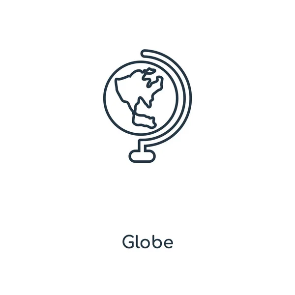 Icône Globe Dans Style Design Mode Icône Globe Isolé Sur — Image vectorielle