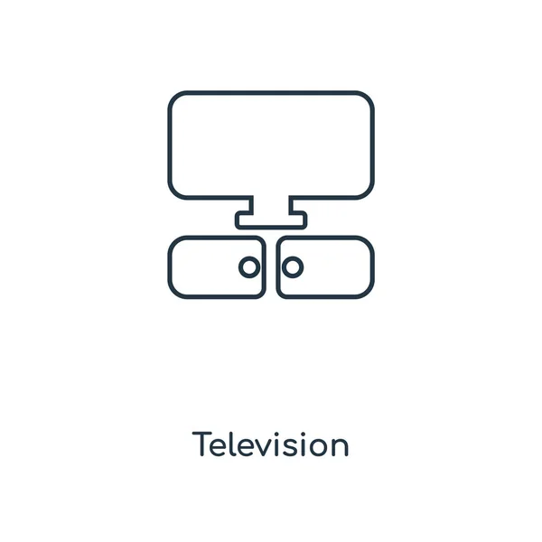 Television Icon Trendy Design Style Television Icon Isolated White Background — Stock Vector