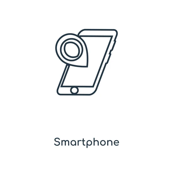 Ikona Smartfona Modny Styl Smartphone Ikona Białym Tle Smartphone Ikona — Wektor stockowy