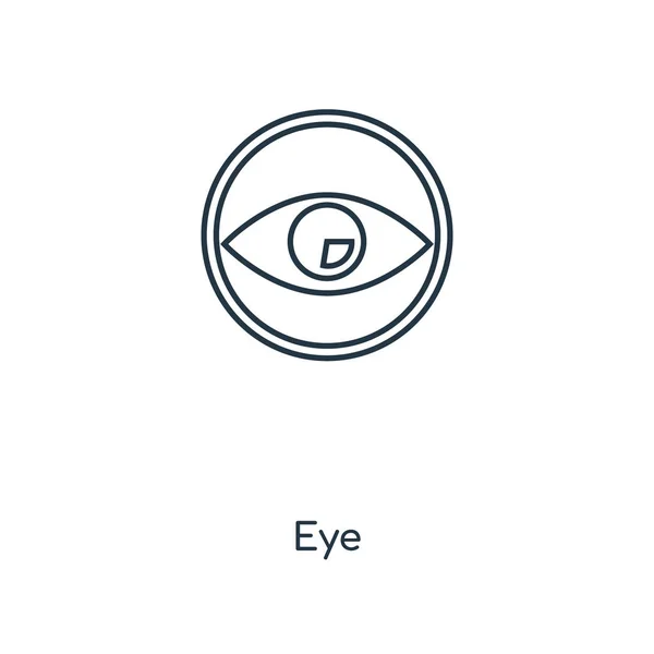 Icono Del Ojo Estilo Diseño Moda Icono Del Ojo Aislado — Vector de stock