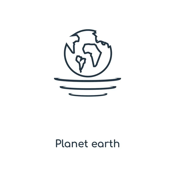 Planeet Aarde Pictogram Trendy Stijl Planeet Aarde Pictogram Geïsoleerd Een — Stockvector