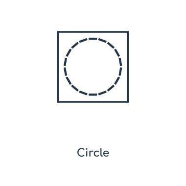 modaya uygun bir tasarım tarzı daire simgesi. Beyaz arka plan üzerinde izole daire simgesi. Daire vektör simgesi basit ve modern düz simgesi web sitesi, mobil, logo, app, UI. Daire simge vektör çizim, Eps10.