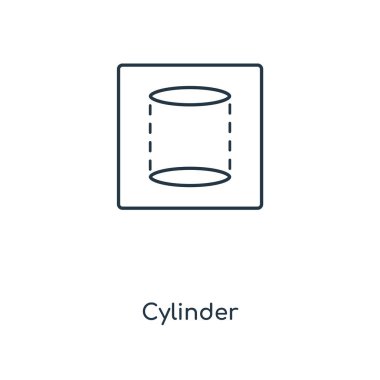modaya uygun bir tasarım tarzı simgesinde silindir. Beyaz arka plan üzerinde izole silindir simgesi. silindir vektör simgesi basit ve modern düz simgesi web sitesi, mobil, logo, app, UI. silindir simge vektör çizim, Eps10.