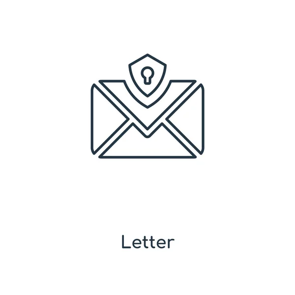トレンディなデザイン スタイルの手紙アイコン 文字アイコンは 白い背景で隔離 文字の Web サイト アプリ ベクトル アイコン — ストックベクタ