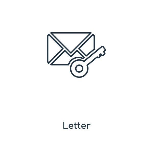 Επιστολή Εικονίδιο Στην Μοντέρνα Στυλ Σχεδιασμού Επιστολή Εικονίδιο Που Απομονώνονται — Διανυσματικό Αρχείο