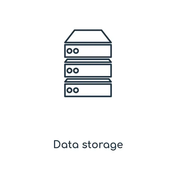 Icono Almacenamiento Datos Estilo Diseño Moda Icono Almacenamiento Datos Aislado — Vector de stock