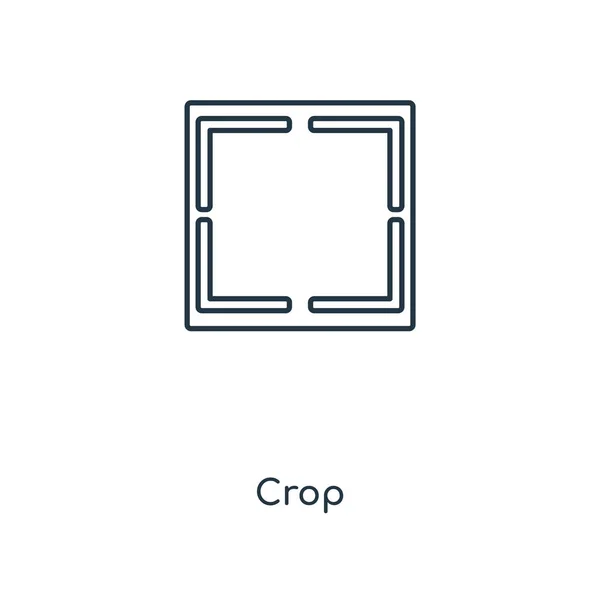 Crop Symbol Trendigen Design Stil Crop Symbol Isoliert Auf Weißem — Stockvektor