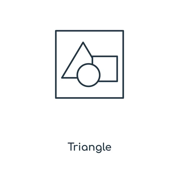 Ikonę Trójkąta Modny Styl Trójkątna Ikona Białym Tle Trójkąt Wektor — Wektor stockowy