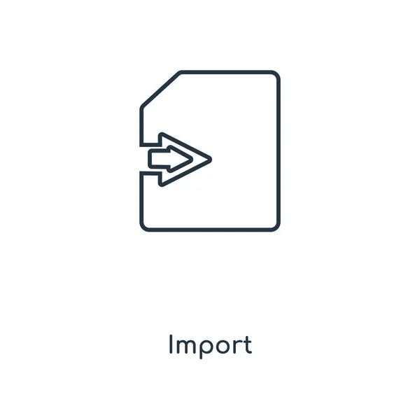 Icône Importation Dans Style Design Mode Icône Importation Isolée Sur — Image vectorielle