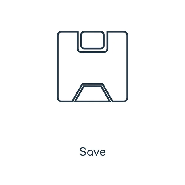 Guardar Icono Estilo Diseño Moda Guardar Icono Aislado Sobre Fondo — Archivo Imágenes Vectoriales