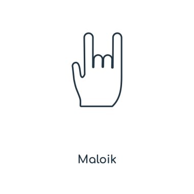 modaya uygun bir tasarım tarzı maloik simgesi. Beyaz arka plan üzerinde izole maloik simgesi. maloik vektör simgesi basit ve modern düz simgesi web sitesi, mobil, logo, app, UI. maloik simge vektör çizim, Eps10.