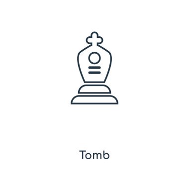 modaya uygun bir tasarım tarzı mezar simgesi. Beyaz arka plan üzerinde izole mezar simgesi. mezar vektör simgesi basit ve modern düz simgesi web sitesi, mobil, logo, app, UI. mezar simge vektör çizim, Eps10.