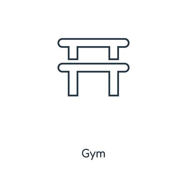 Gym Icon Trendy Design Style Gym Icon Isolated White Background — Stock Vector