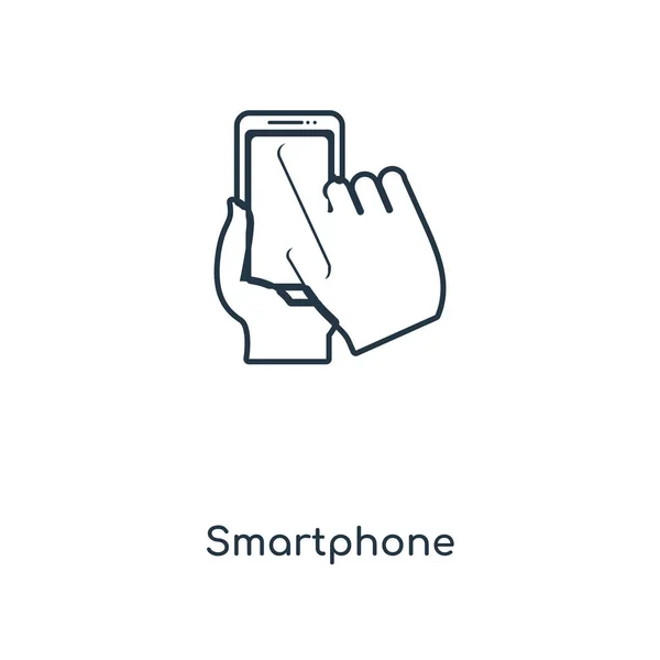 Ícone Smartphone Estilo Design Moderno Ícone Smartphone Isolado Fundo Branco —  Vetores de Stock