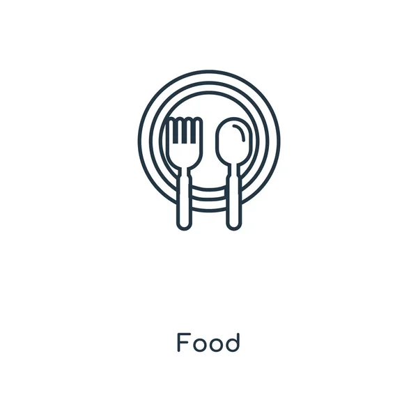 Icono Comida Estilo Diseño Moda Icono Comida Aislado Sobre Fondo — Vector de stock