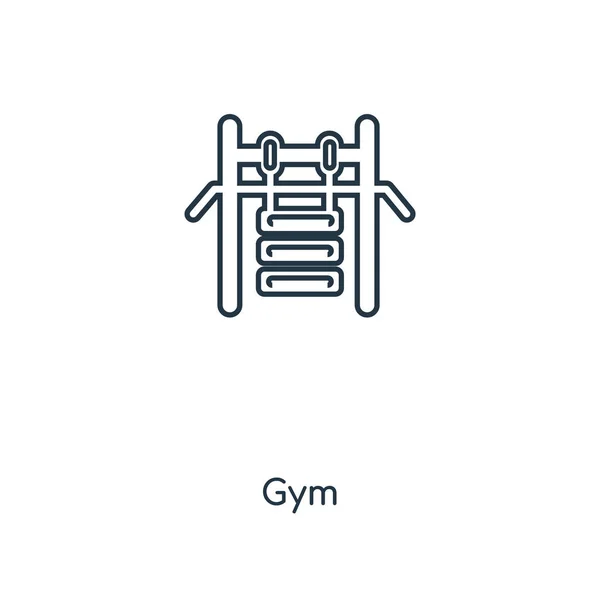 Γυμναστήριο Εικονίδιο Στην Μοντέρνα Στυλ Σχεδιασμού Γυμναστήριο Icon Που Απομονώνονται — Διανυσματικό Αρχείο