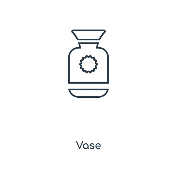 Vase Ikone Trendigen Design Stil Vase Symbol Isoliert Auf Weißem — Stockvektor