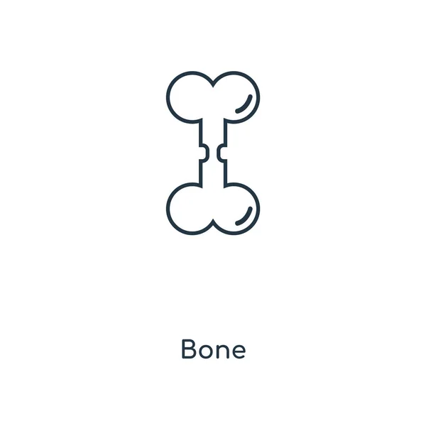 Knochen Ikone Trendigen Design Stil Knochensymbol Isoliert Auf Weißem Hintergrund — Stockvektor