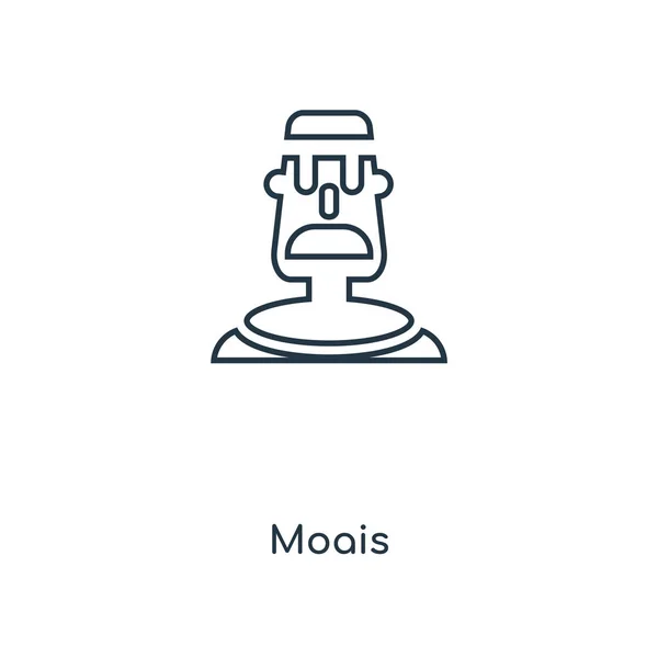 Moais Ikone Trendigen Design Stil Moais Symbol Isoliert Auf Weißem — Stockvektor