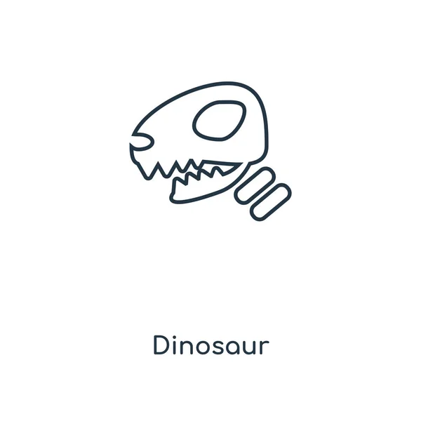 トレンディなデザイン スタイルの恐竜アイコン 恐竜アイコンが白い背景に分離されました 恐竜の Web サイト アプリ ベクトル アイコン シンプルでモダンなフラット記号 — ストックベクタ