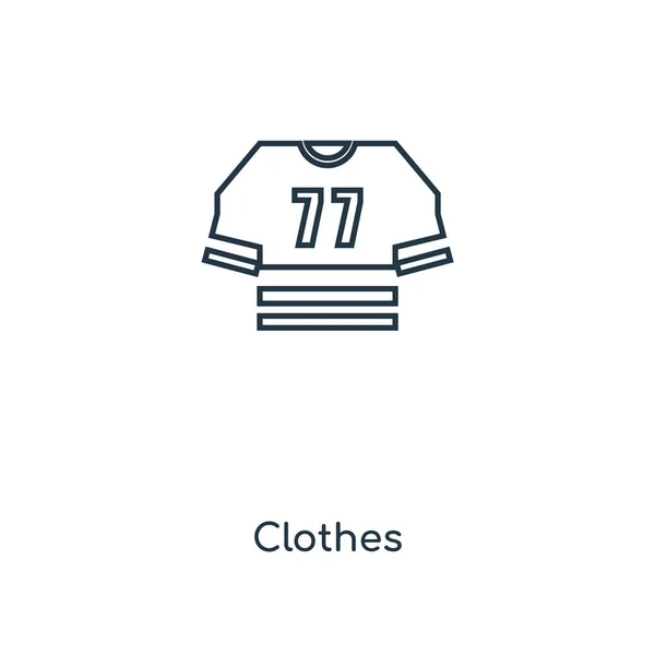 Icône Vêtements Dans Style Design Mode Icône Vêtements Isolé Sur — Image vectorielle