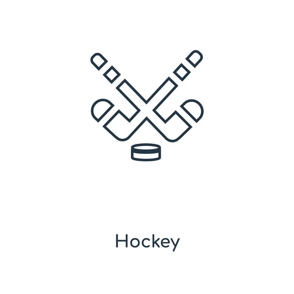 Icono Hockey Estilo Diseño Moda Icono Hockey Aislado Sobre Fondo — Vector de stock