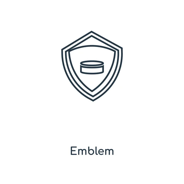 Emblem Ikonen Trendig Designstil Emblemet Ikonen Isolerad Vit Bakgrund Emblemet — Stock vektor