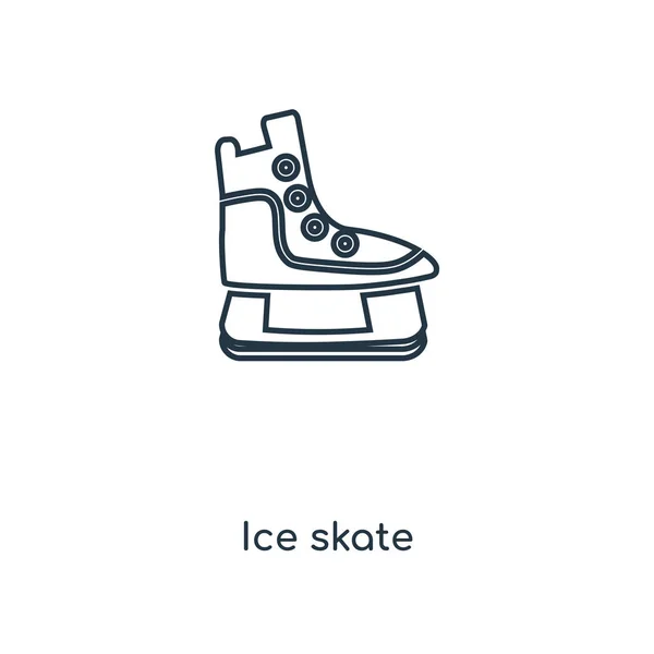 Lední Brusle Ikona Módní Design Stylu Ikona Ice Skate Izolované — Stockový vektor