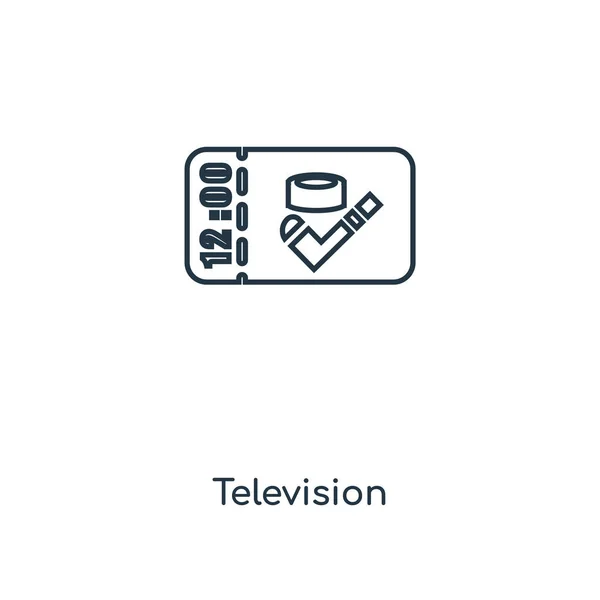 Television Icon Trendy Design Style Television Icon Isolated White Background — Stock Vector