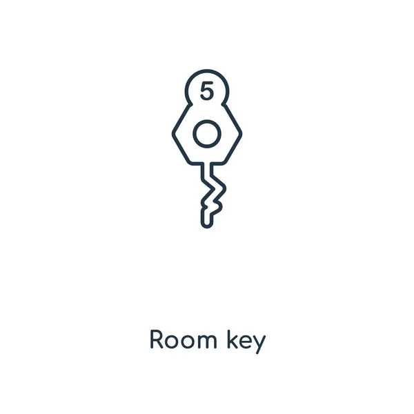 房间的关键图标在时尚的设计风格 房间钥匙图标隔离在白色背景 房间键矢量图标简单和现代平面符号为网站 应用程序 房间钥匙图标向量例证 Eps10 — 图库矢量图片