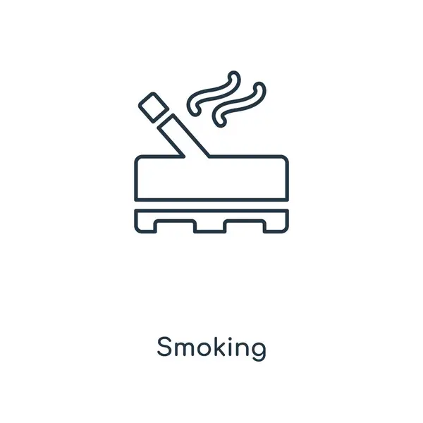 Raucher Ikone Trendigen Design Stil Rauchersymbol Isoliert Auf Weißem Hintergrund — Stockvektor